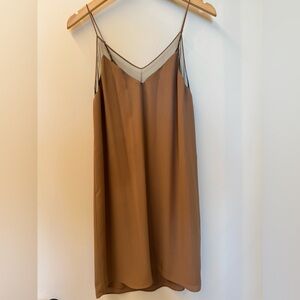 Aritzia Nude Slip Dress with Sheer detail